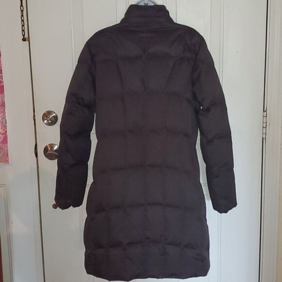 Vintage Goose Down Eddie Bauer Black Trench Coat - Picture 2 of 7